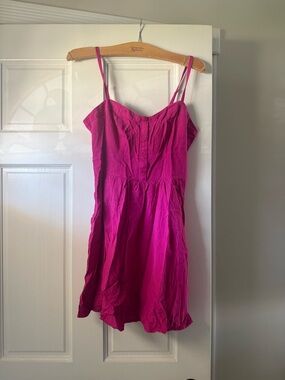 Express Fuchsia Pink Spaghetti Strap Sundress